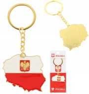 POĽSKO PATRIOTIC KEYRING MAPA POĽSKA PRÍvesok