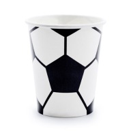Papierové poháre 220 ml Lopta - 6 kusov FUTBAL