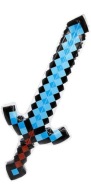 NAFUKOVACÍ BALÓN NARODENINOVÝ MEČ ZBRAŇ ZBRAŇ MINECRAFT STEVE PIXEL CREEPER