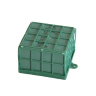Granátová mini so zelenou kvetinovou špongiou 12x12x8