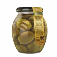 Zelené olivy, odroda Chalkidiki Athina, 395 ml