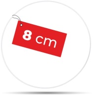 Prsteň lapač snov BIELY 8 cm