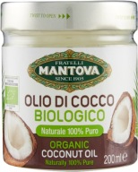 Bio kokosový olej Olio di coco naturale 200ml - BIO produkt MANTOVA