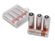 Kapacita 4x Fantastická AA BATÉRIE 4900 mAh WaWa