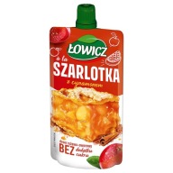 ŁOWICZ Mousse z ryže a ovocia, jablkový koláč, bez pridaného cukru 100 g