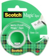 Matná samolepiaca páska Scotch Magic na dávkovači 19mm x 7,6m