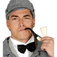 Tradičná čiernobiela umelá tabaková fajka