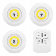 3x COB LAMPA BEZDRÔTOVÁ BATÉRIOVÁ LAMPA NA DIAĽKOVÉ OVLÁDANIE