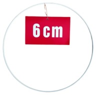 BIELY krúžok/ráfik pre lapače snov a makramé 6 cm