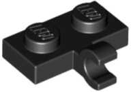 LEGO TANIER 1X2 S HÁKOM ČIERNA 11476 2 KS