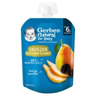 Gerber Hruška, sušená slivka po 6 mesiacoch 80g