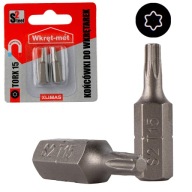 TORX 15 skrutkovacie bity 25mm 2 ks TX15 magnetické Klimas