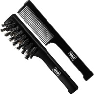 Proraso Moustache Comb & Beard Brush Set - sada štetcov na bradu a fúzy