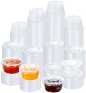 NÁDOBY + viečka NA OMÁČKU DIP DRESSING OMÁČKY 50ml TESNÉ viečko