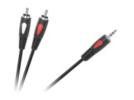 PC kábel 3,5 stereo jack - 2x RCA cinch 10m HQ (2214a)