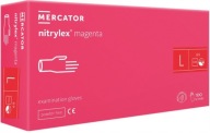 Nitrilové rukavice Nitrylex Magenta 9-L 100 ks.