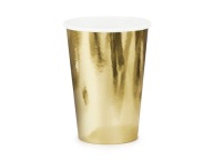 GOLD papierové poháre 6ks/220ml