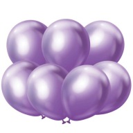 ľahké METALICKÉ balóny FIALOVÉ 30 cm x7