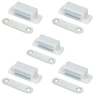5x MAGNET ZÁPADKY NÁBYTKU DO ZÁMKU NÁBYTKOVÉHO NÁBYTKU SILNÁ BIELA