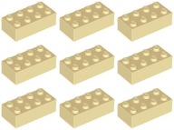 LEGO 3001 BRICK 2x4 piesok (20g) 9 ks.