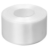 Stuha atlasová 50mm 27mb BIELA