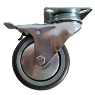 Koliesko 75mm otočné koliesko na tanieriku s brzdou