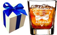 Pohár na whisky s gravírovaním, gravírované poháre, V KRABIČKE