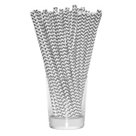 Jumbo strieborné metalické papierové slamky