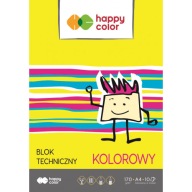 Farebný technický blok HAPPY COLOR A4, 10 listov