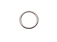Koženkový prsteň na opasok 30 / 4 mm strieborný 10 ks