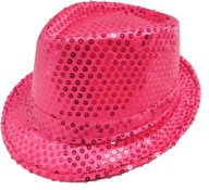 Flitrový klobúk hviezda flitre farby FEDORA