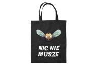 Nákupná taška Cotton Shopper s potlačou čiernej farby ako darček
