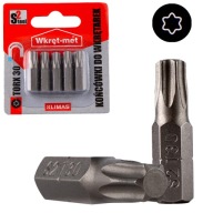TORX 30 skrutkovacie bity 25mm 5 ks TX30 magnetické Klimas