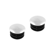 Plochá koncovka pre 25mm rúrku - chróm