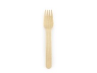 Drevené VIDLIČKY 100 ks ECO grilovací príbor 15cm