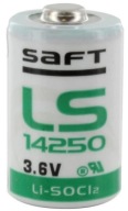 1x SAFT lítiová batéria LS14250 14250 3,6V 1/2AA