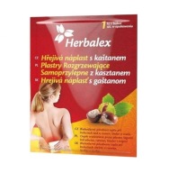 Samolepiaca hrejivá náplasť s gaštanom na bolesť chrbta, šije a kĺbov
