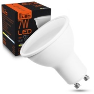 GU10 7W CCD LED žiarovka teplá biela halogénová úspora energie bez blikania