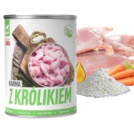 TUF TUF Mokré krmivo pre psov Králik 400g