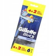 GILLETTE JEDNORÁZOVÉ ŠETRENIA MODRÁ 3 HLADKÁ 6 ks.