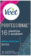 VEET Bikini pásiky na odstraňovanie chĺpkov pre citlivú pokožku 16 ks