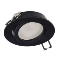 Okrúhle stropné svietidlo AKTYN 1 OV Black IP20 EDO777122