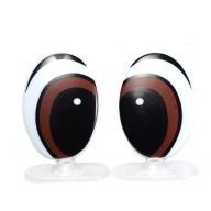 EYES BROWN ELIPSE MESH 48x33mm - SCOGS