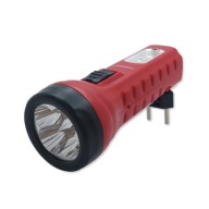 Klasická LED dobíjacia baterka so zástrčkou 14CM, manuálna, 2 režimy, 120 m