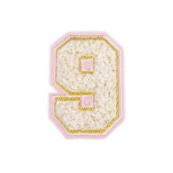 PATCH vyšívané číslo 9 deväť čísel