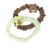 Skinny SCRUNCHIE RUB NA VLASY, SADA 2 MEDVÍDKOV