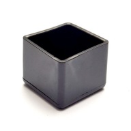 Ochranné poťahy na nábytok, čierne, štvorcové, 25x25mm