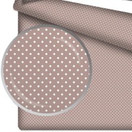 Bavlnená plachta 40x90 do kolísky s gumičkou, bodky grokaw