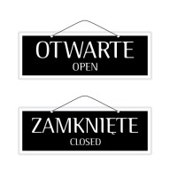 Laminovaný nápis OTVORENÉ ZATVORENÉ-OTVORENÉ/ZATVORENÉ