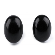 5x Bezpečná OČIA SVORKA na hračky NOS 11x15 mm ČIERNA